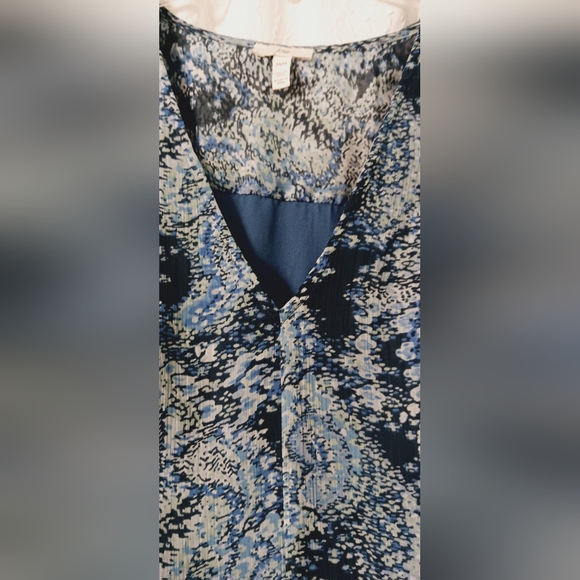 NWT Joie Blue Parisian Paisley Chiffon Tiered Midi Dress Size M - Picture 5 of 12